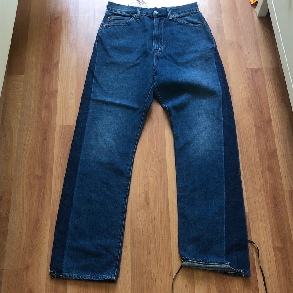Levi's LVC Selvedge Womens 701 Two-Tone Blue Straight Jeans waist 30